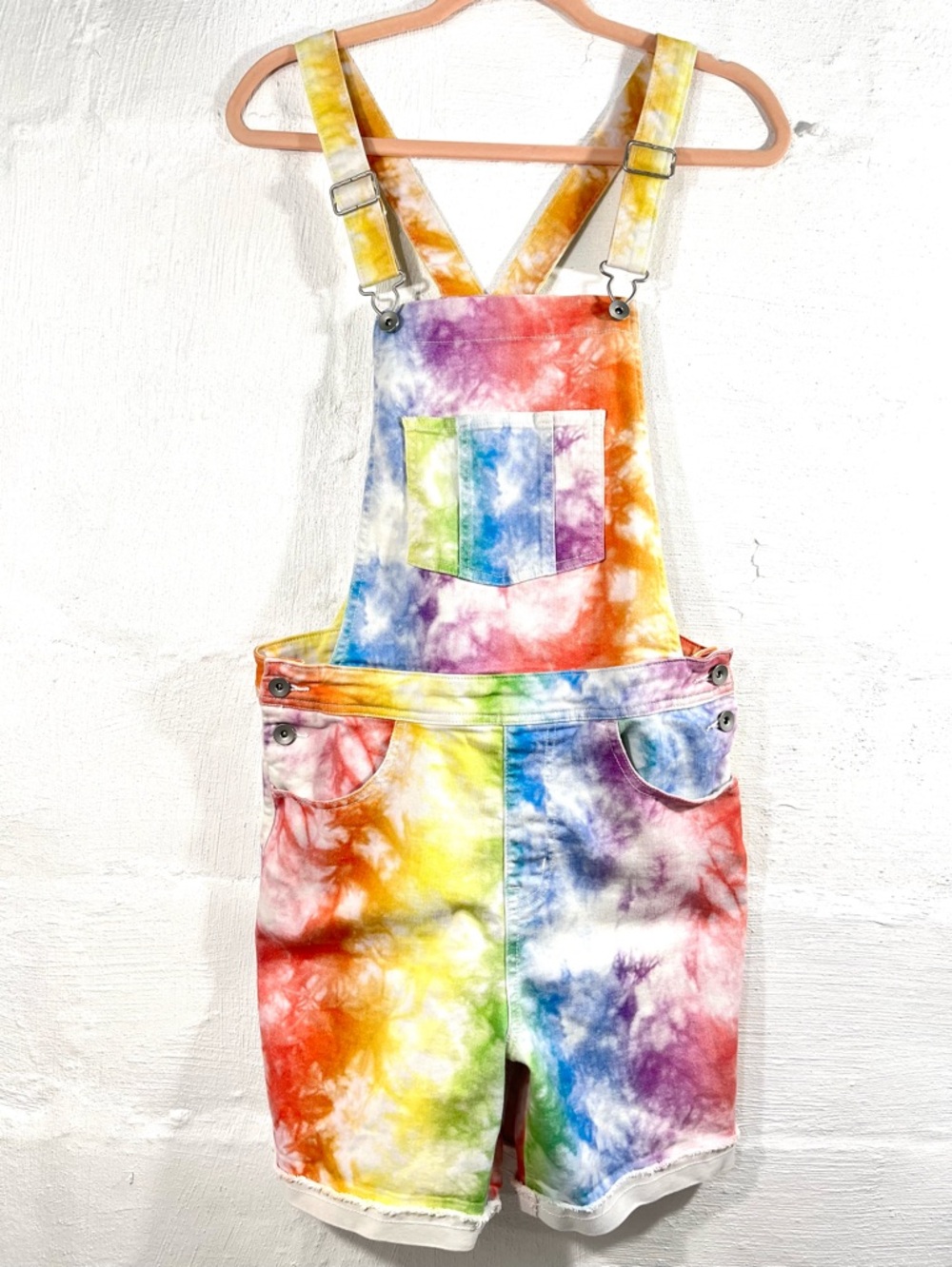 TARGET BRAND TIE DYED SHORTS OVERALLS